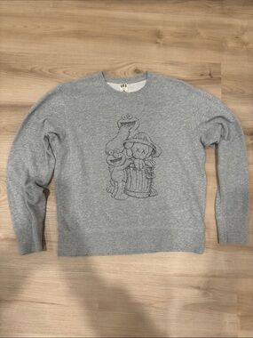 Men's Small KAWS x Uniqlo x Sesame Street collaboration from 2018 Crewneck